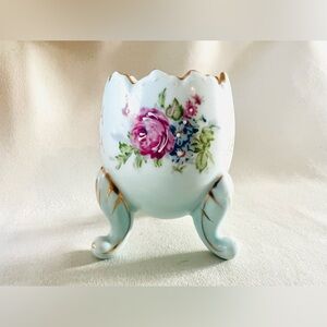 Vintage Napcoware Cracked Egg Vase | Hand-Painted Porcelain | 1960s Collectible